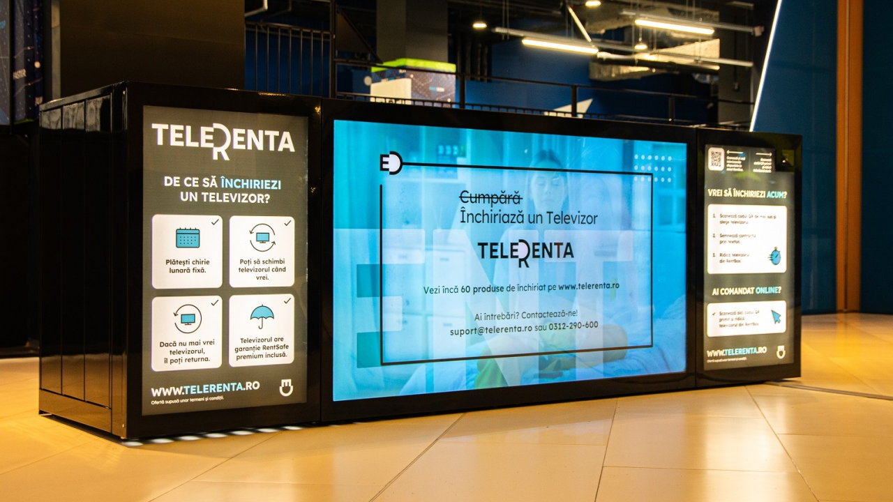 Telerenta lansează RentBox, automat pentru închirierea unui TV în câteva minute