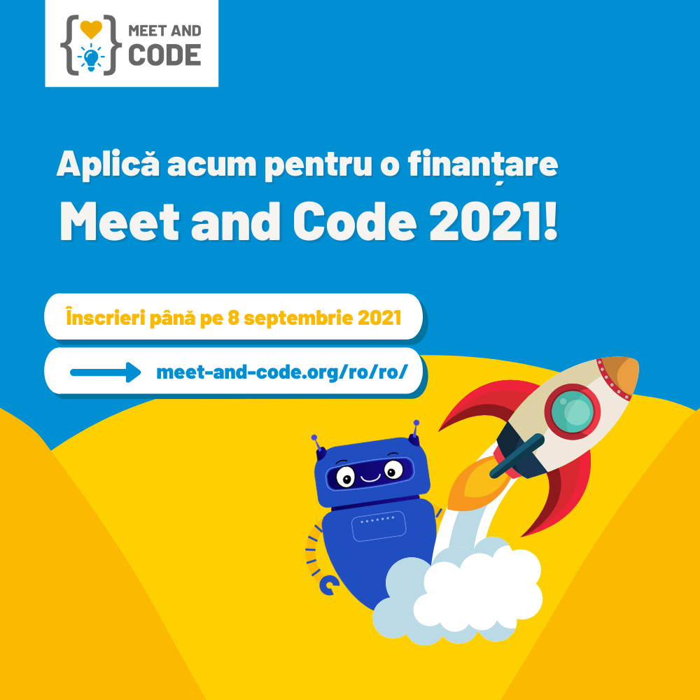 Meet and Code 2021, finanțări pentru ONG-uri: evenimente de programare & tech