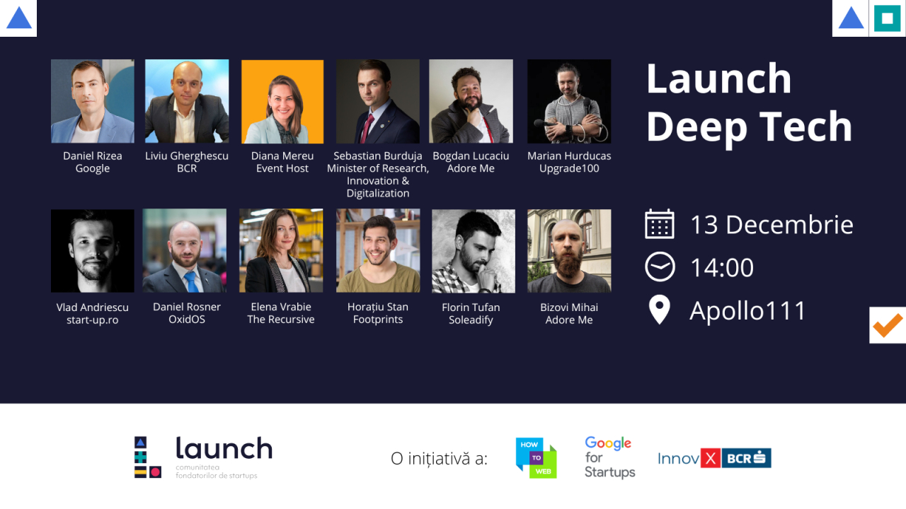 Launch Deep Tech, 13 decembrie: evenimentul care arată inovația locală în tech