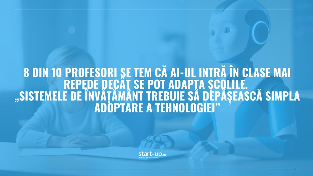 8 din 10 profesori se tem că AI-ul intră în clase mai repede decât se pot adapta școlile