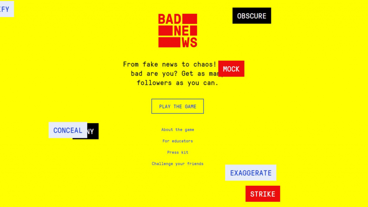 Fake News: Bad News, jocul care te transformă în propagandist
