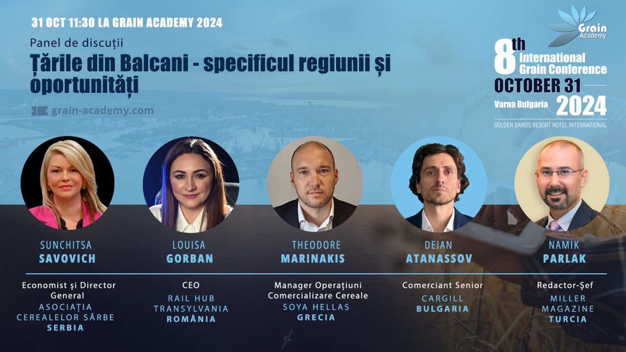 Grain Academy 2024: piața de cereale din Balcani și regiunea Mării Negre