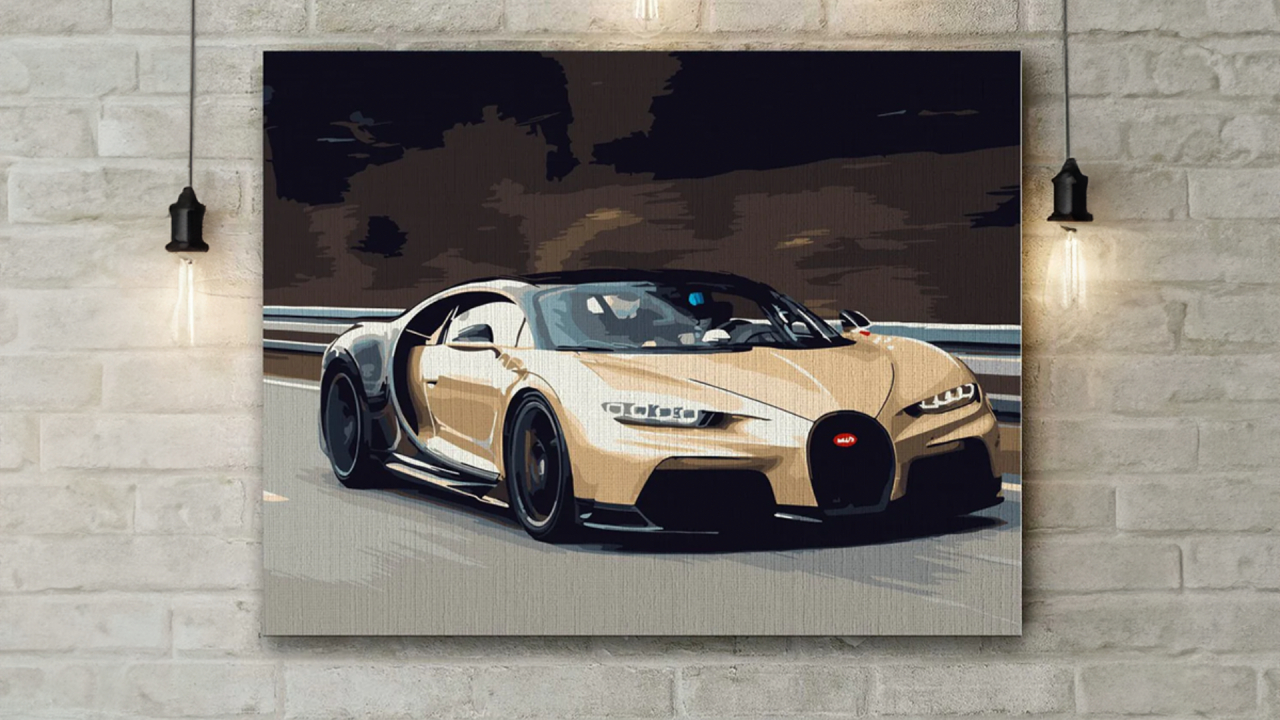 Picturile pe numere cu mașini sunt cadoul perfect - proiectele creative, DIY, la modă în 2024