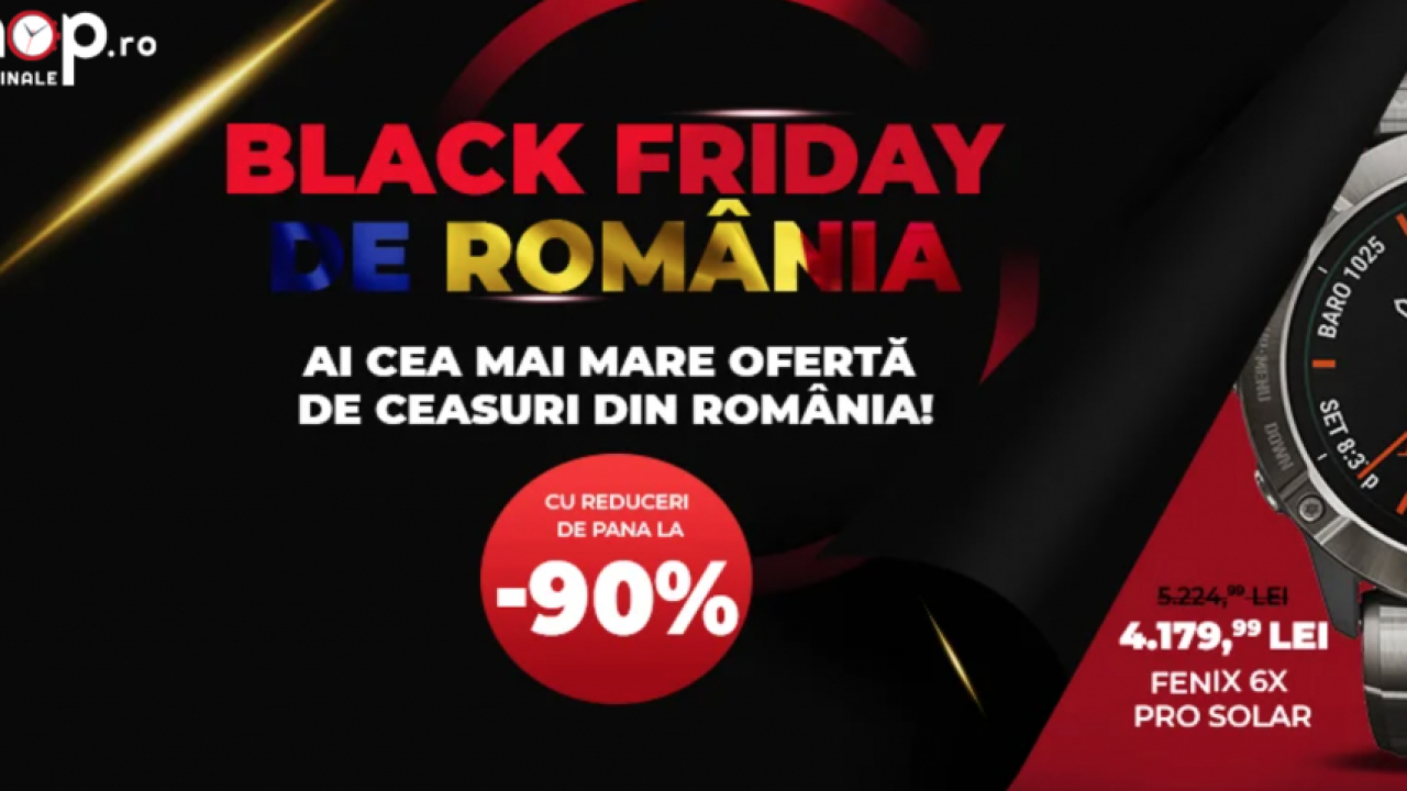Black Friday la WatchShop.ro: weekend cu reduceri la ceasuri premium