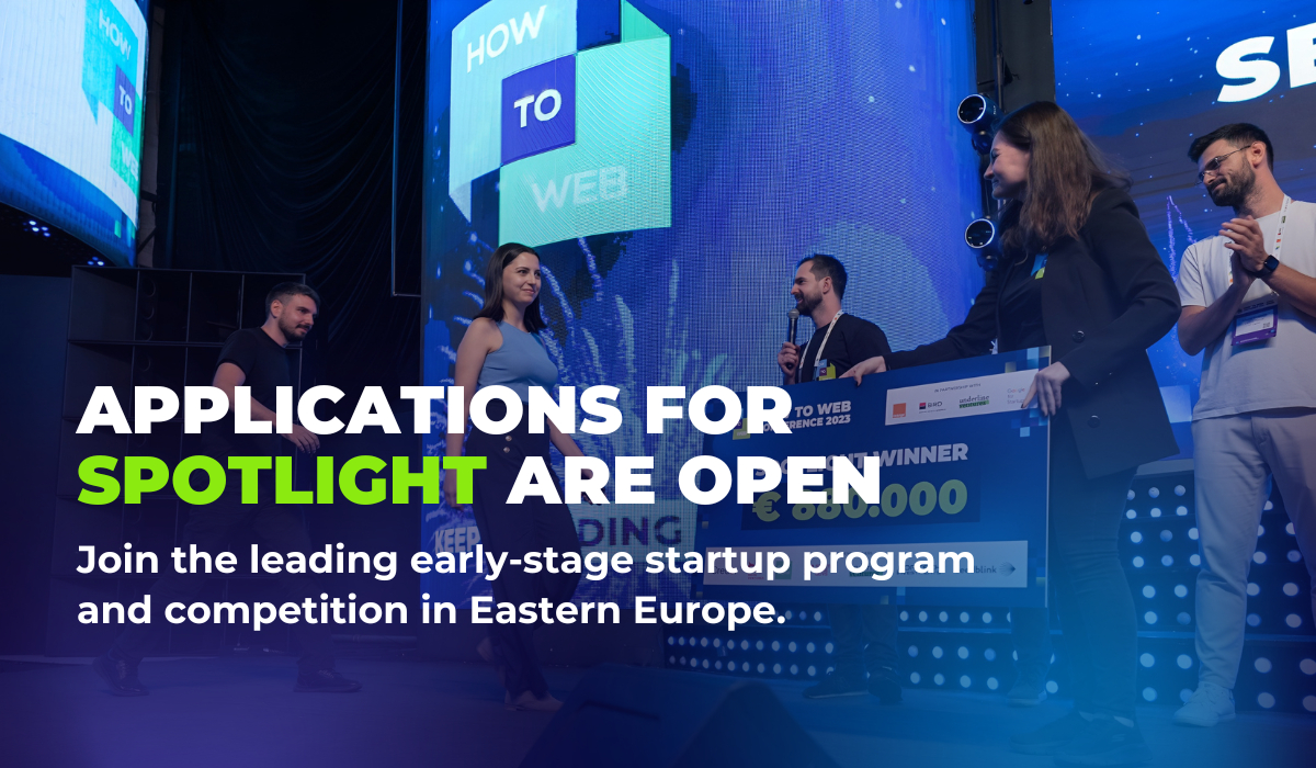 The Spotlight competition at How to Web 2024 opens the application process for startups