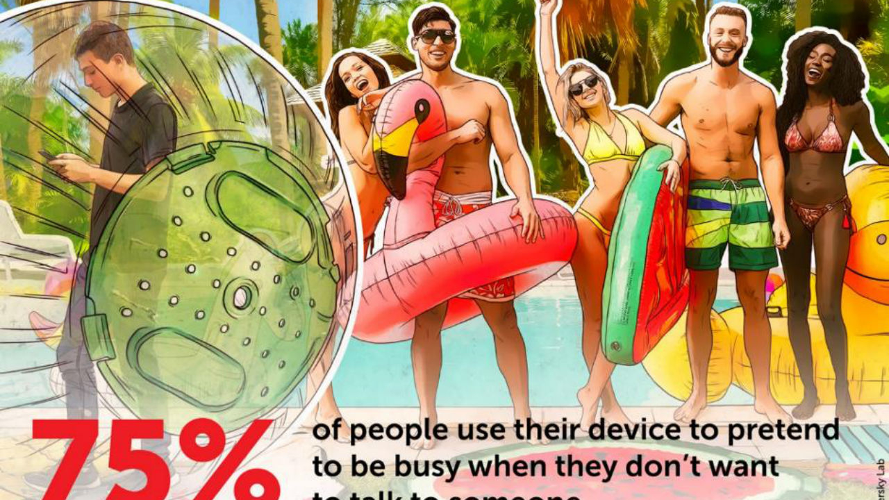 Suntem experți la a ne preface ocupați pe telefon