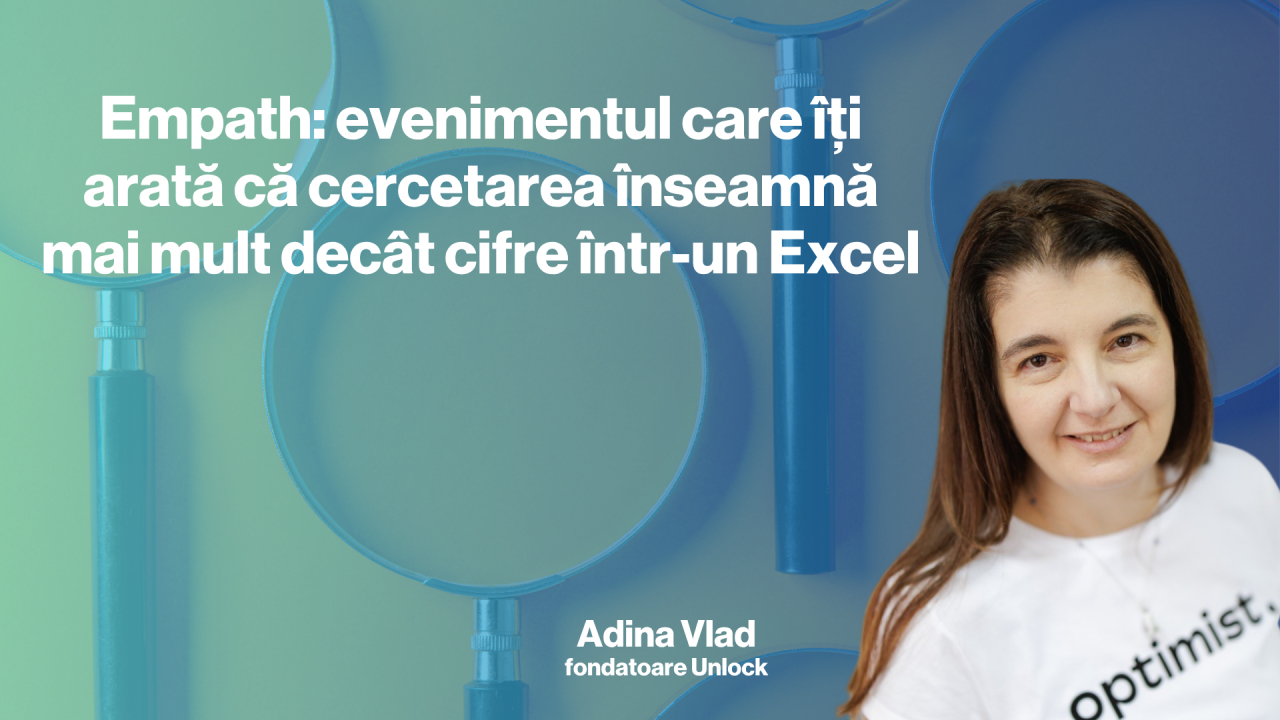 Adina Vlad, fondatoare Unlock, este una dintre organizatoarele evenimentului Empath