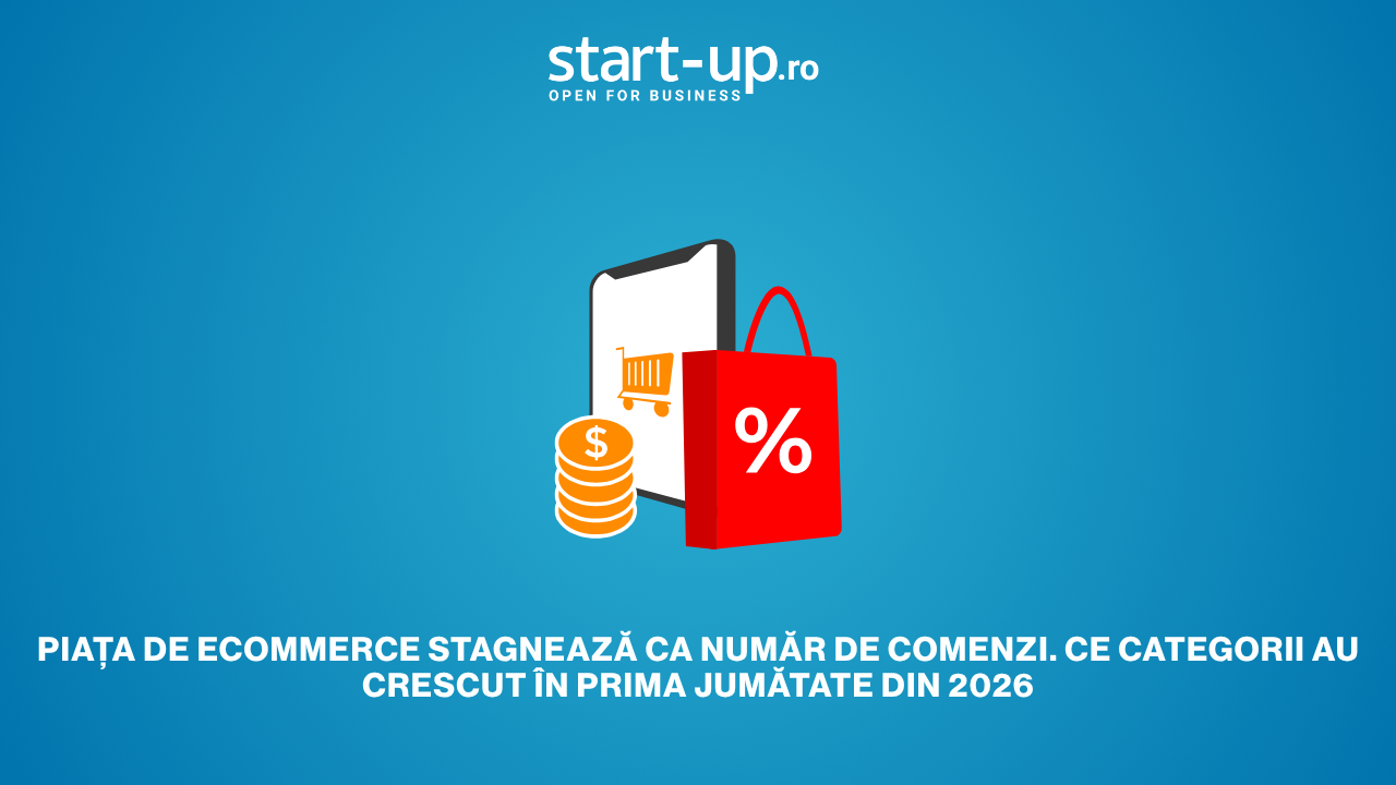 Piața de ecommerce stagnează ca număr de comenzi. Ce categorii au crescut în prima jumătate din 2026