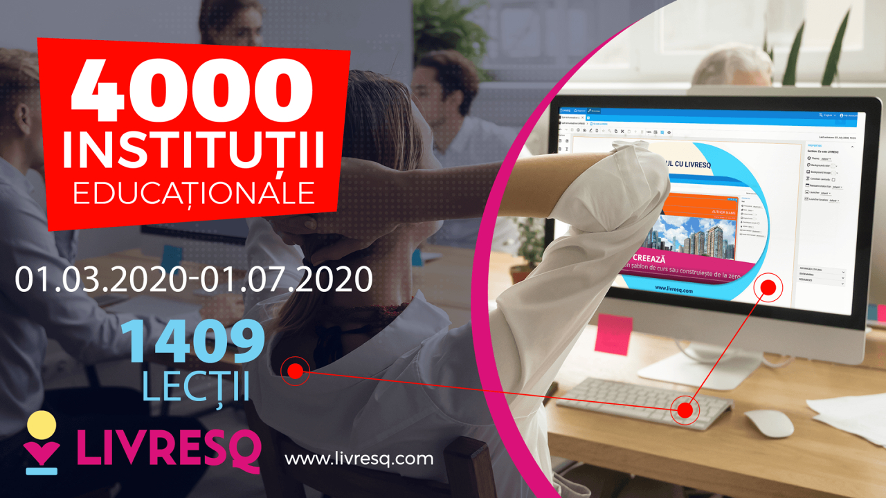 Profesori din peste 4000 de școli din România dezvoltă lecții online pe LIVRESQ