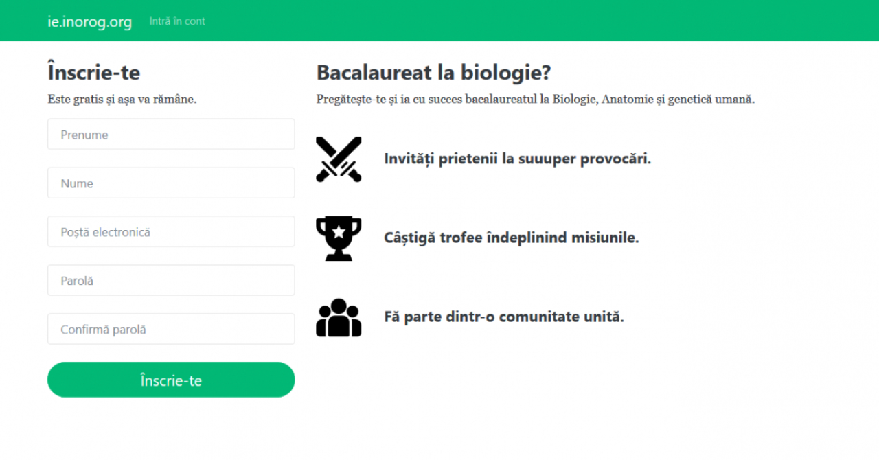 Bacalaureat Biologie: doi elevi din Bârlad au făcut un site de pregătire online