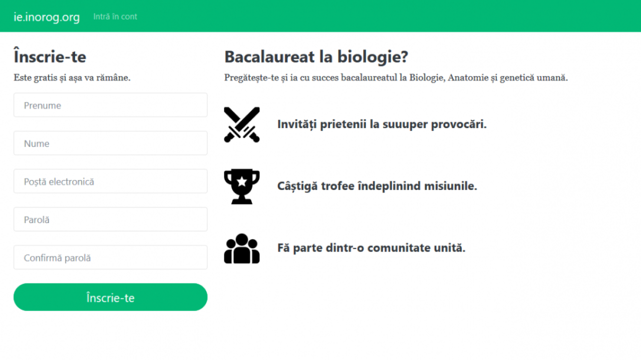 Bacalaureat Biologie: doi elevi din Bârlad au făcut un site de pregătire online