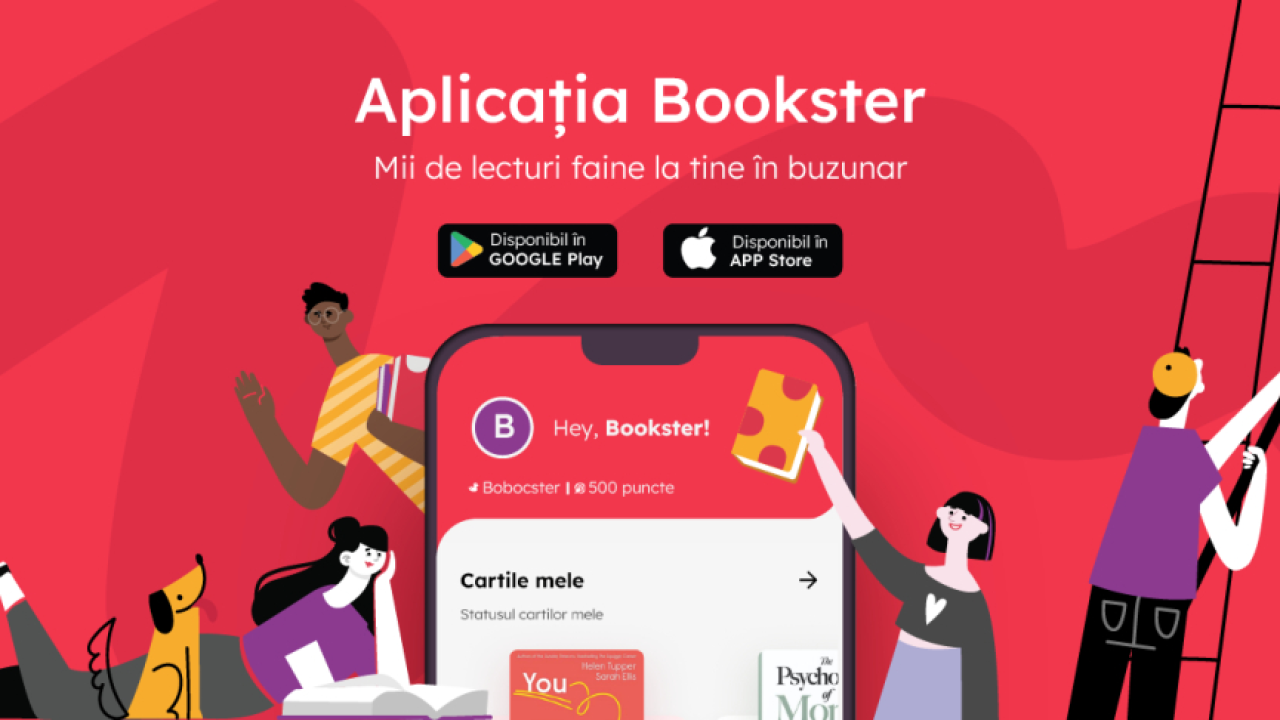 Bookster lansează aplicația de mobil: lecturi la un click distanță