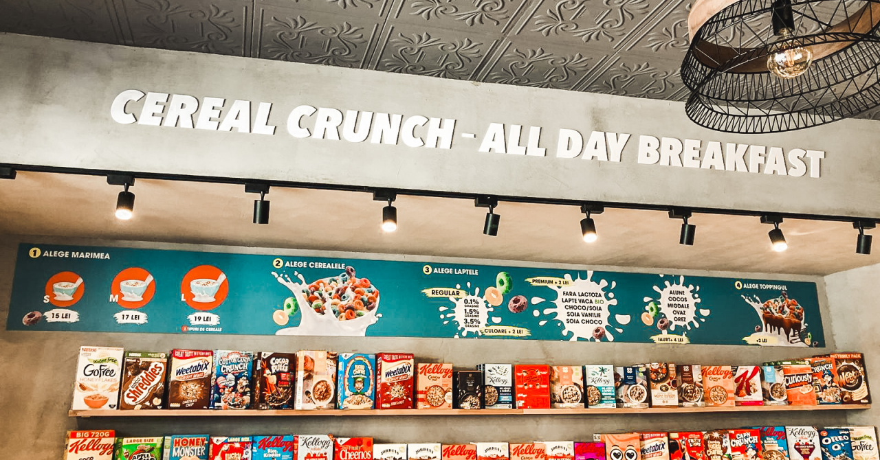 Franciza Cereal Crunch deschide primul punct de lucru în provincie, la Craiova