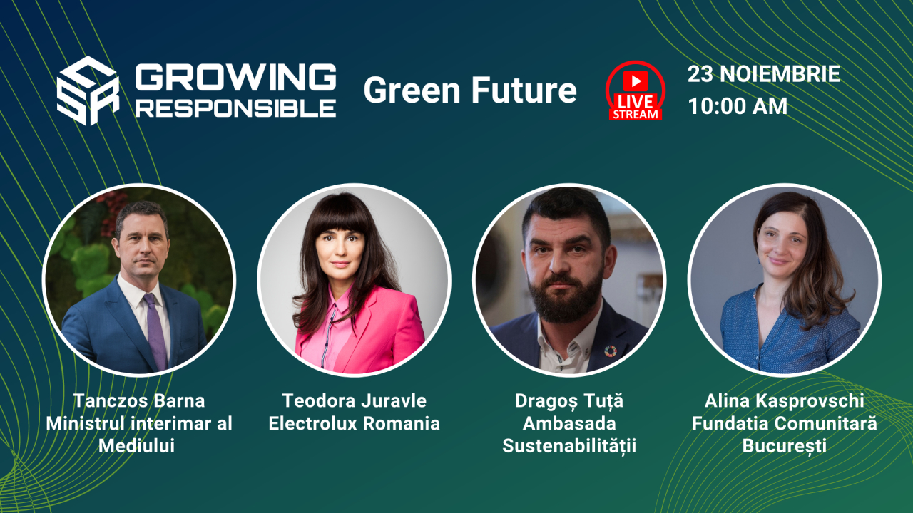CSR Growing Responsible - evenimentul online despre România de mâine