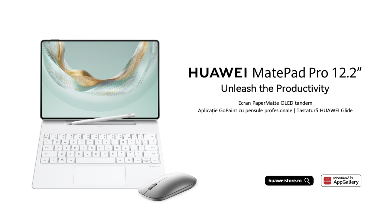 HUAWEI lansează MatePad Pro 12.2, concepută pentru artiști și profesioniști