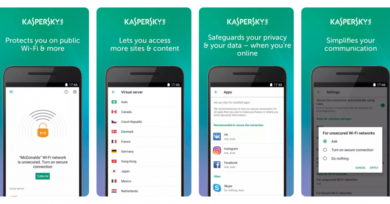 Kaspersky Secure Connection îți criptează conexiunile de pe Android