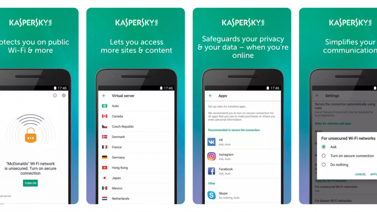 Kaspersky Secure Connection îți criptează conexiunile de pe Android