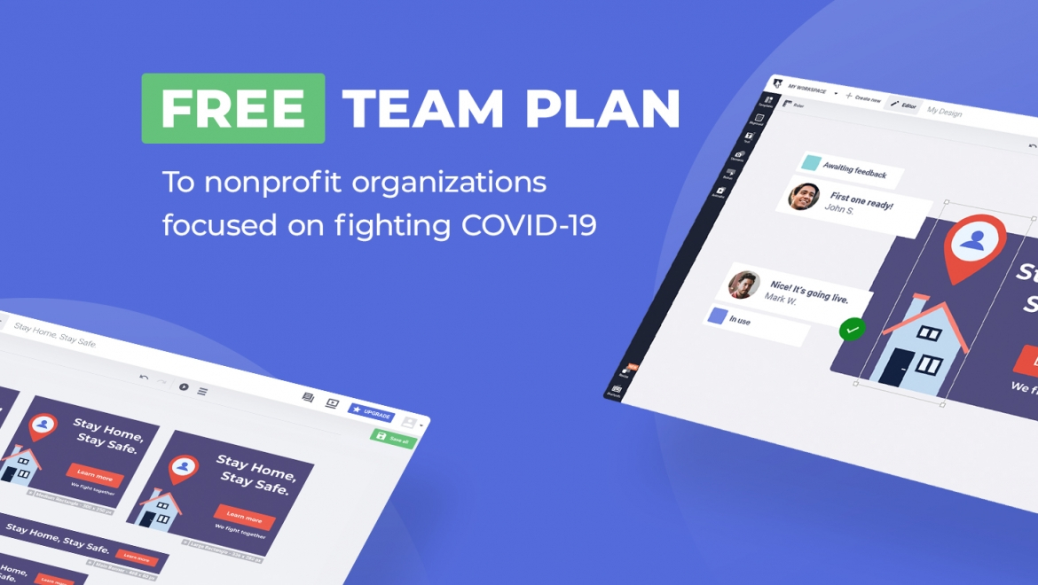 Platforma de design Bannersnack, ofertă gratuită pentru ONG-urile din România