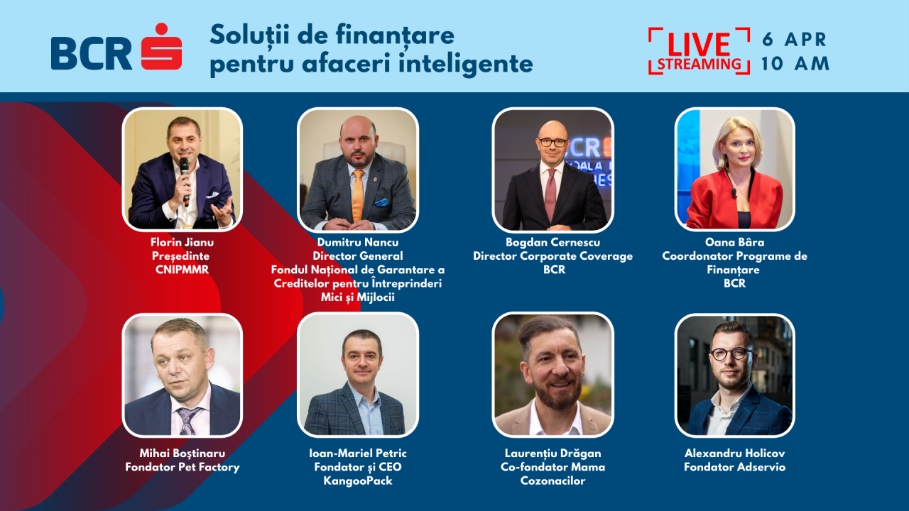 Eveniment online gratuit: Ce soluții de finanțare există pentru afacerea ta