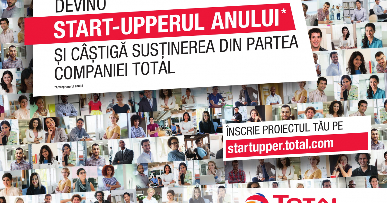 Startupperul Anului susținut de Total - ultima săptămână de înscrieri