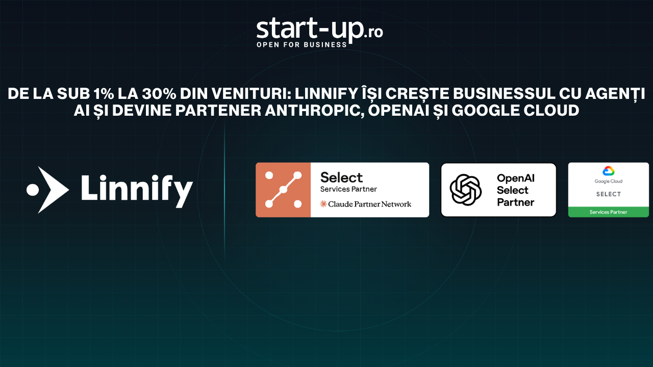 De la sub 1% la 30% din venituri: Linnify își crește businessul cu agenți AI și devine partener Anthropic, OpenAI și Google Cloud