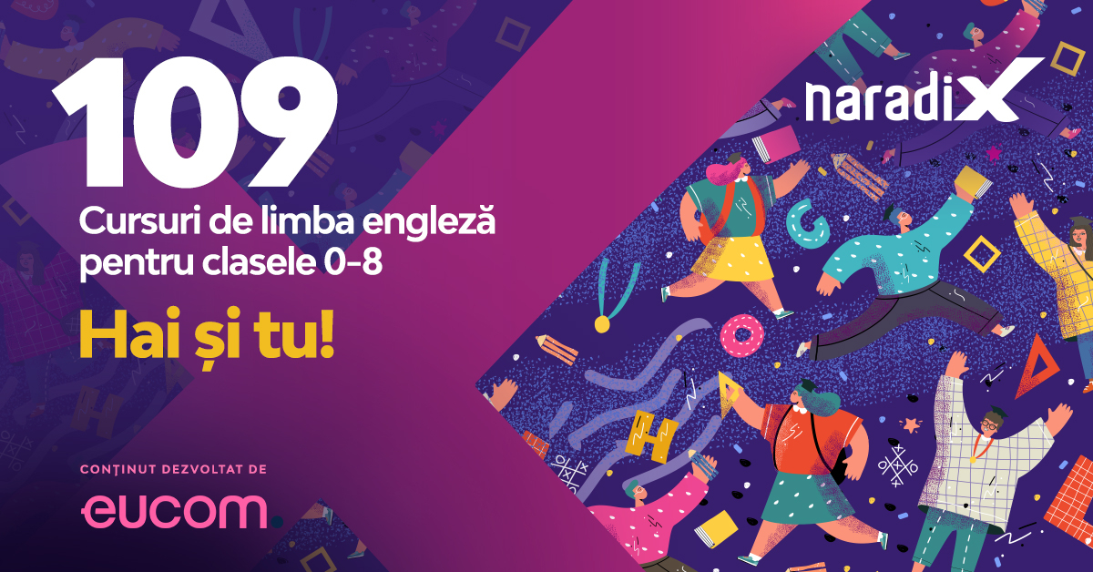 NaradiX.ro integrează cursuri gratuite în limba engleză pentru elevi