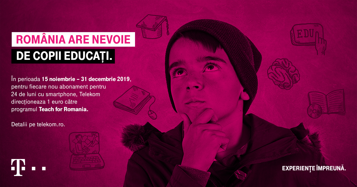 Cum poți să ajuți educația din România dacă iei abonament Telekom