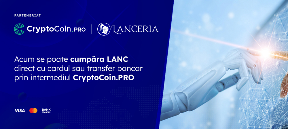 Criptomoneda românilor de la Lanceria, disponibilă pentru achiziție online