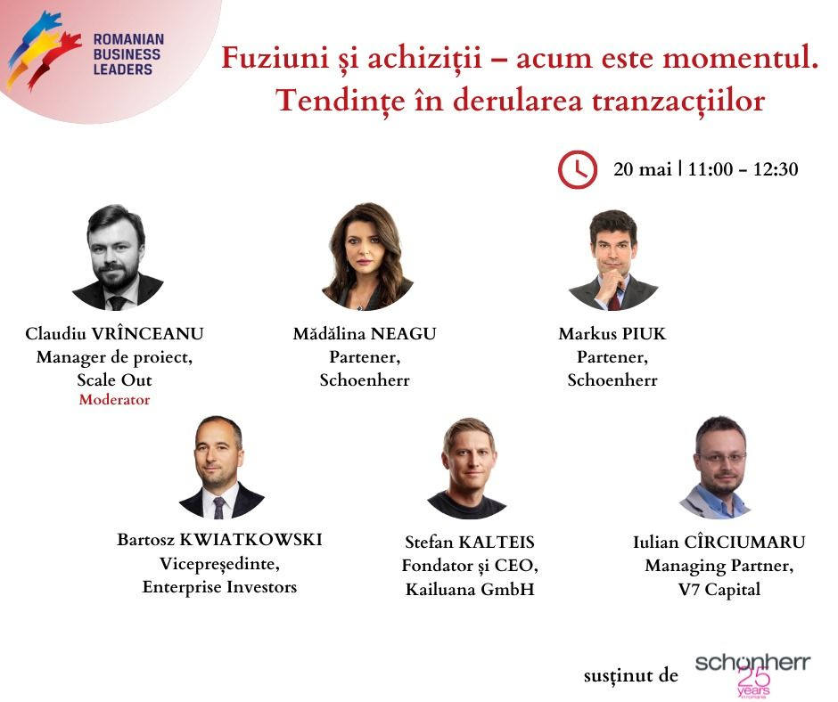 Webinar gratuit despre M&A: tendințe pe segmentul fuziunilor și achizițiilor
