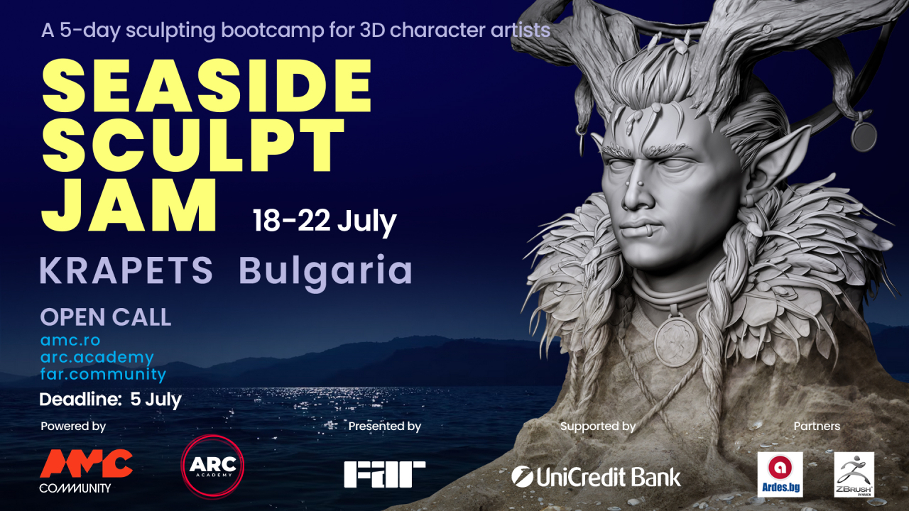 Seaside Sculpt Jam, bootcamp pentru viitorii artiști 3D din gaming