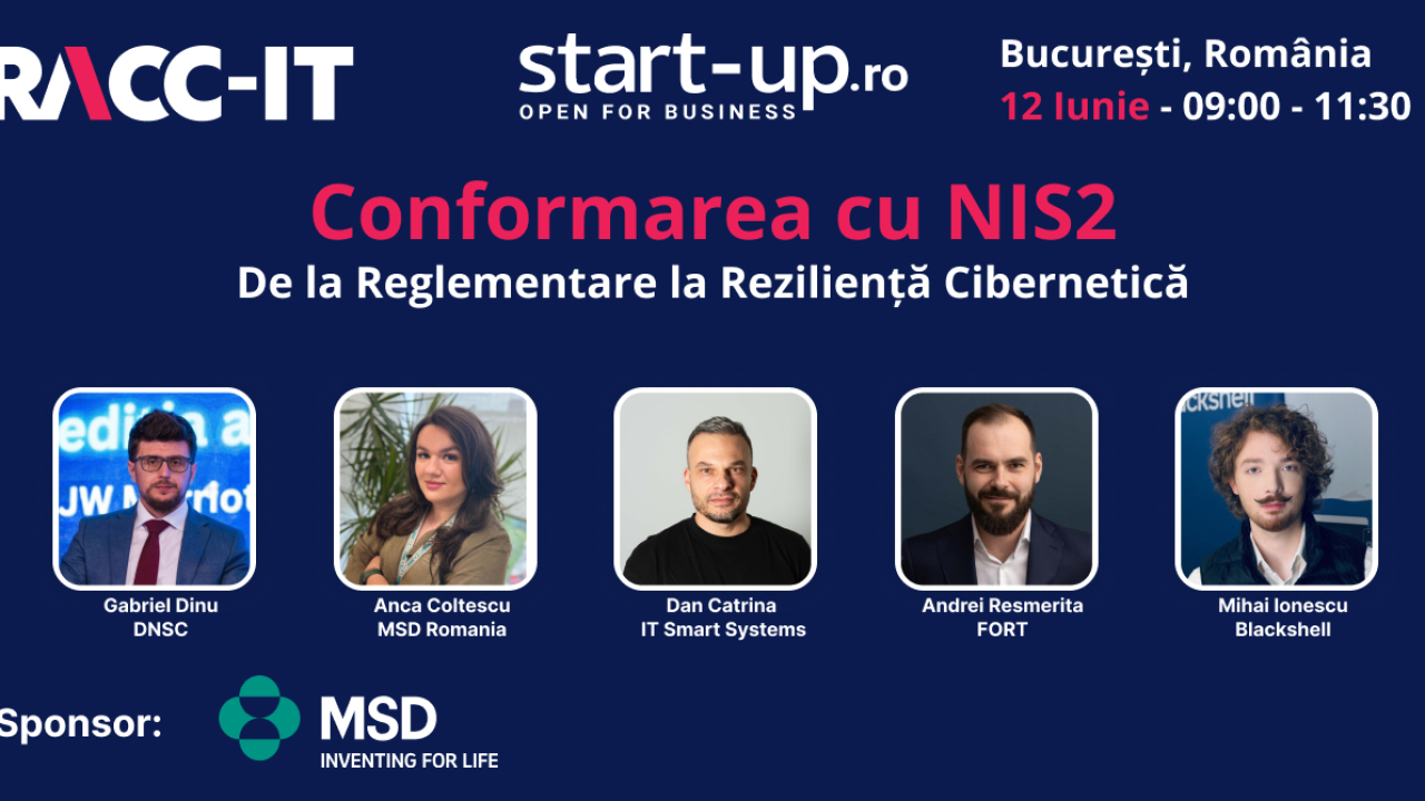 Trei evenimente RACC-IT în București: despre reziliență operațională și mentală