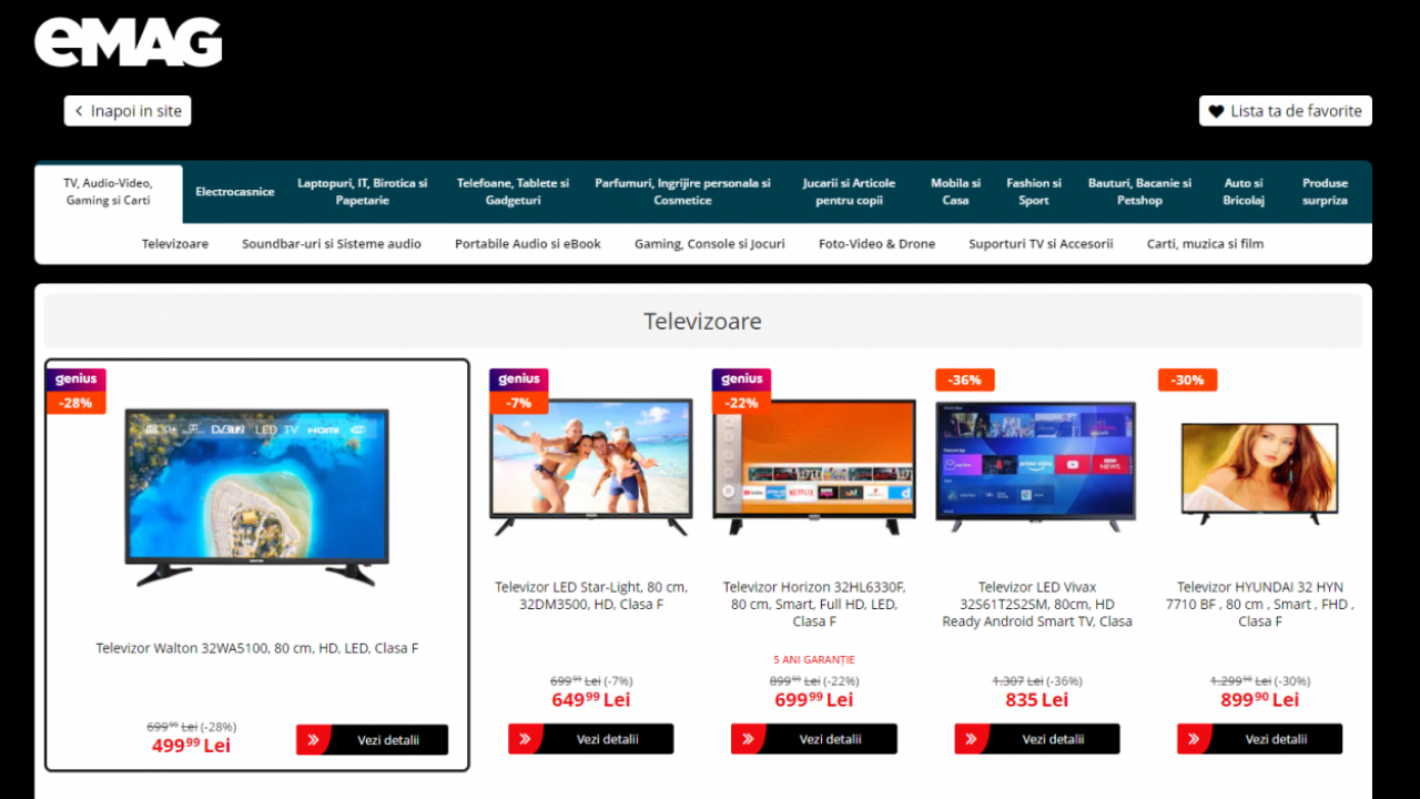 eMAG Black Friday 2021 a început: Cele mai bune oferte de care să profiți acum