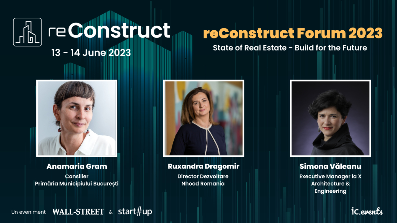 reConstruct Forum 2023: cum regenerăm orașele și le facem mai verzi?