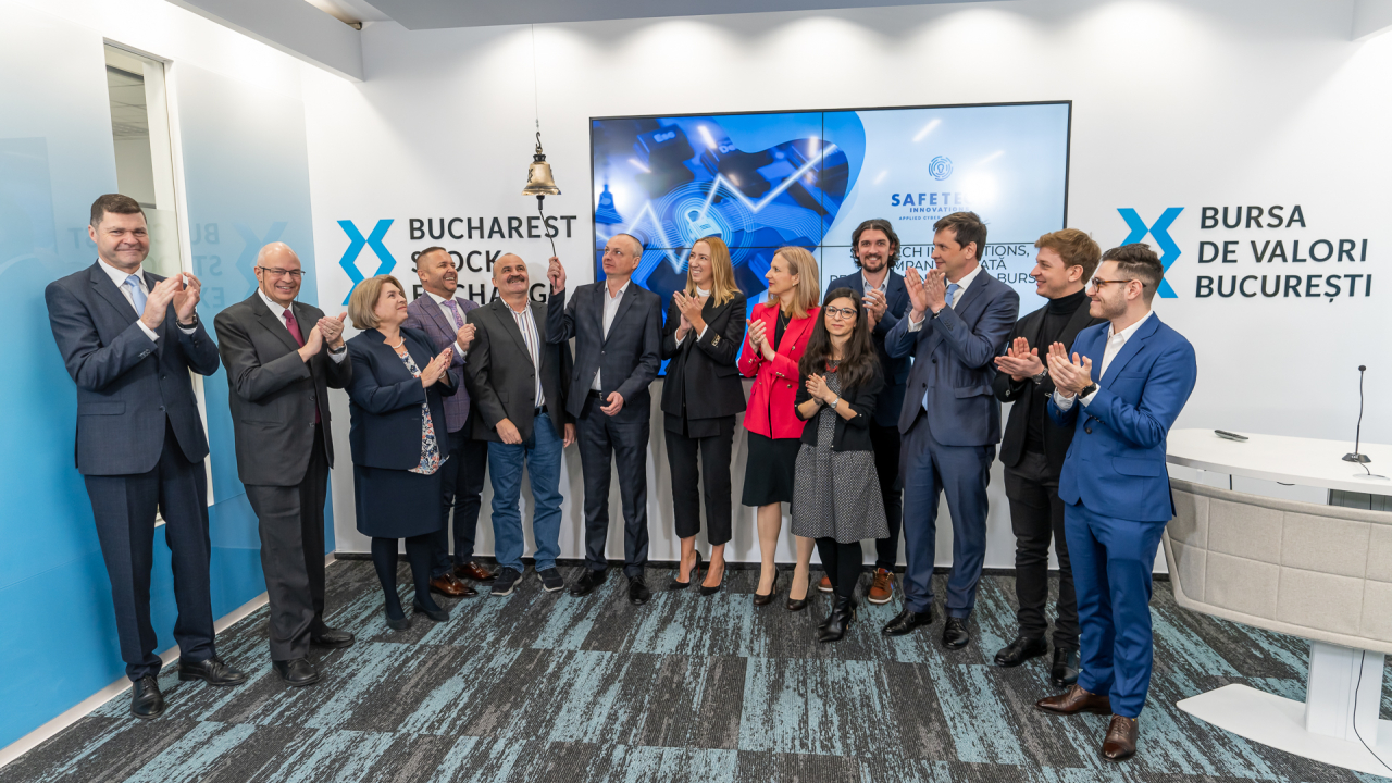 Compania Safetech Innovations urcă de pe Piața AeRo pe piața mare a Bursei
