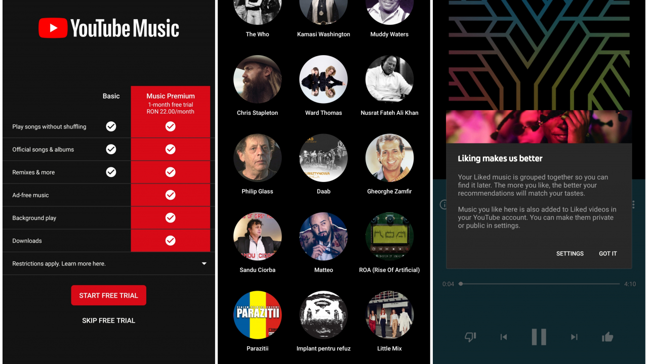 Youtube Music și Youtube Premium lansate în România
