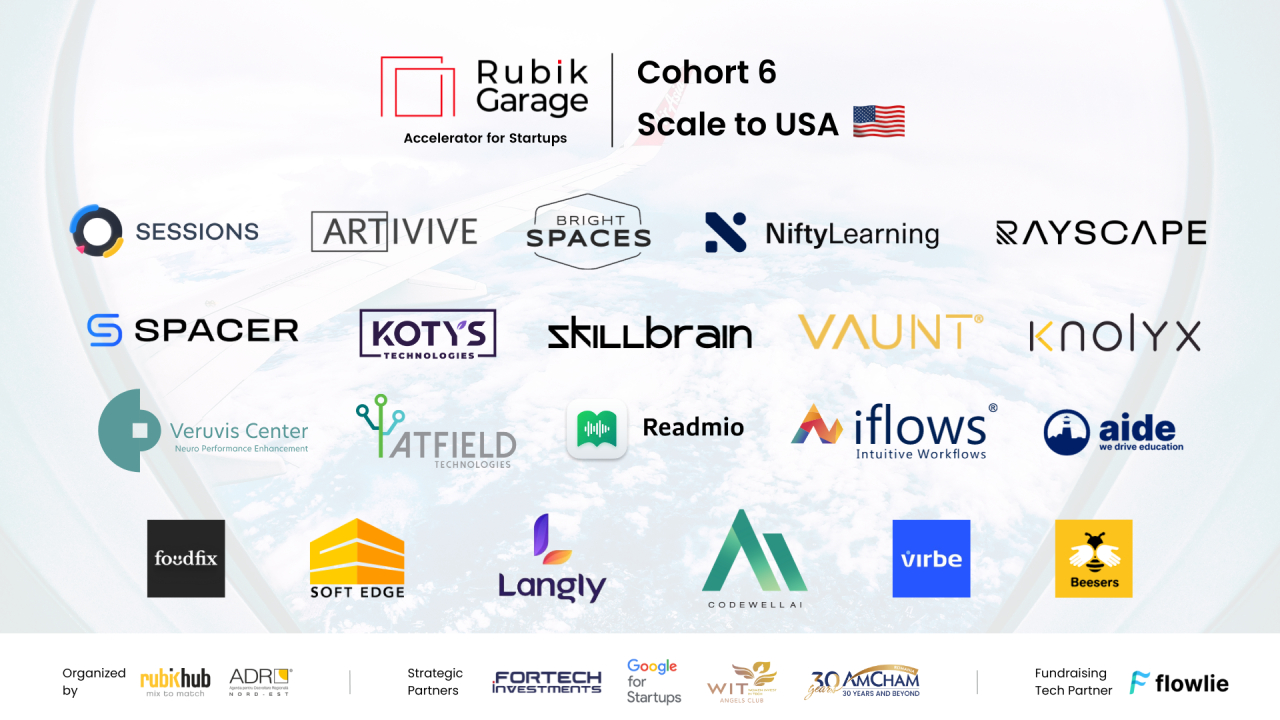 21 de startup-uri din 8 țări au fost acceptate la programul Rubik Garage
