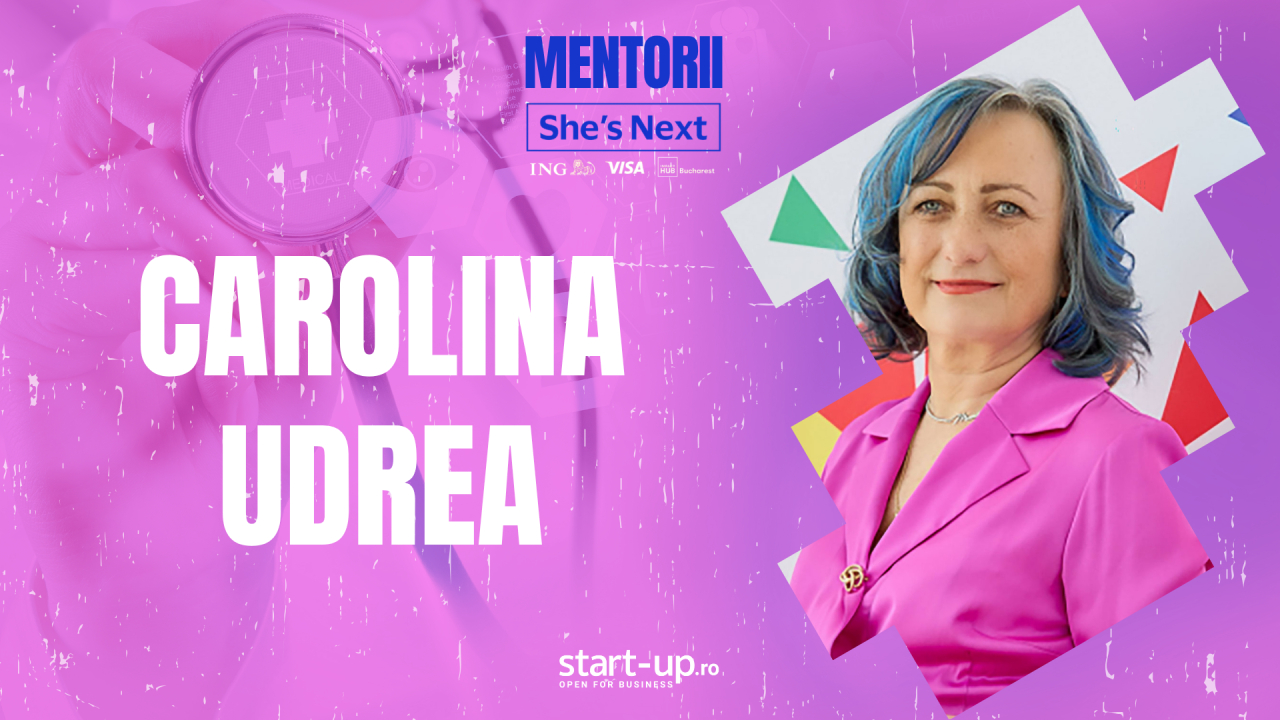 Mentorii She’s Next | Carolina Udrea: ”să fii femeie nu e o piedică, dar e greu să răzbați în afaceri pentru că ești ținută la distanță”