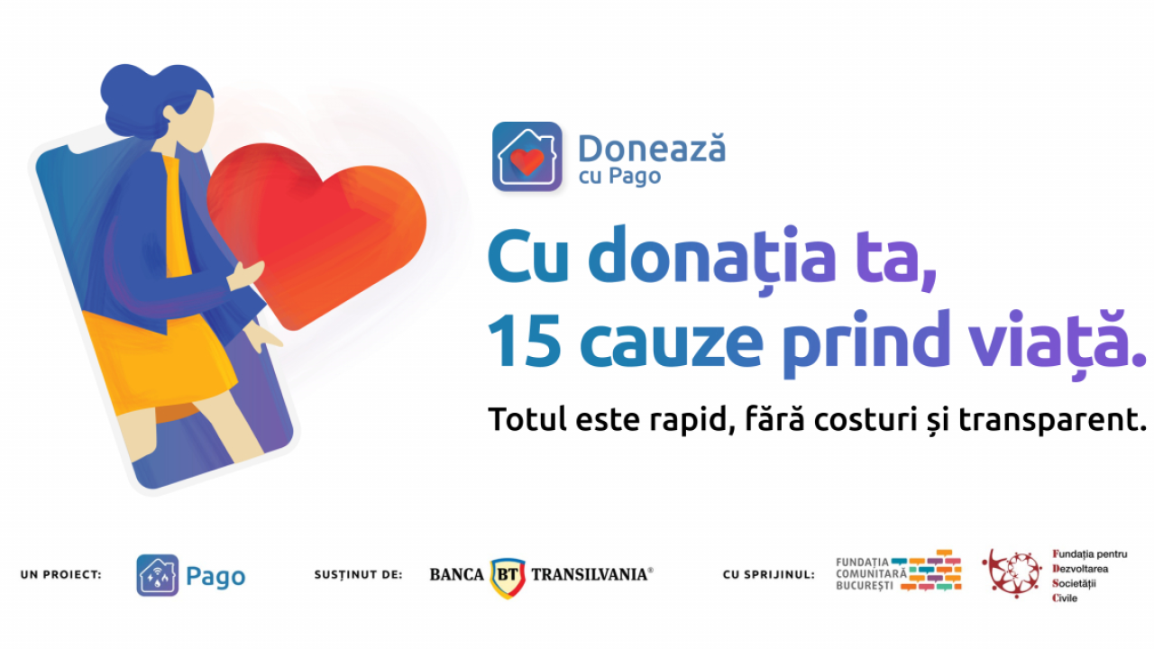 Pago, funcționalitate pentru donații rapide, recurente și fără costuri