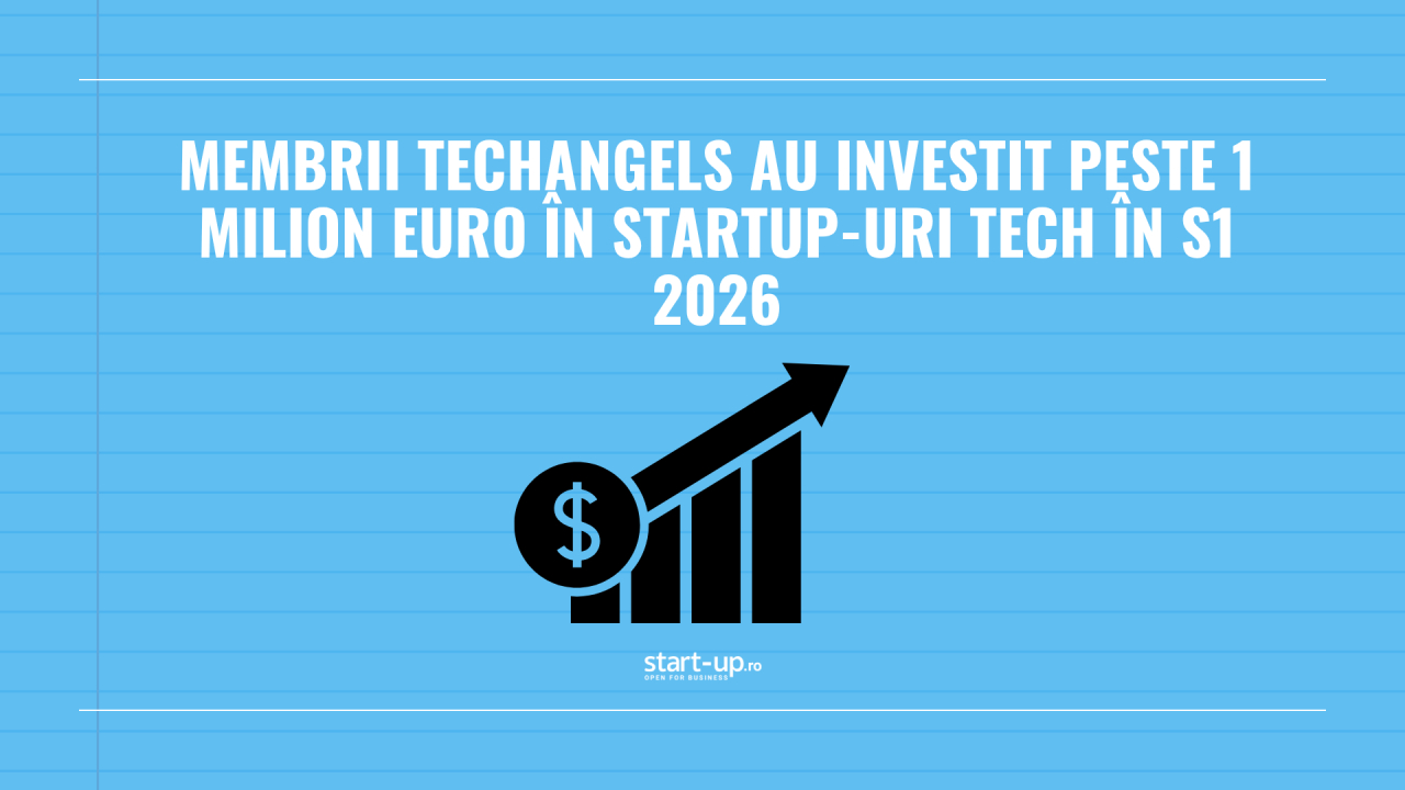 Membrii TechAngels au investit peste 1 milion euro în startup-uri tech în S1 2026. Aproape 70% din proiectele analizate folosesc AI