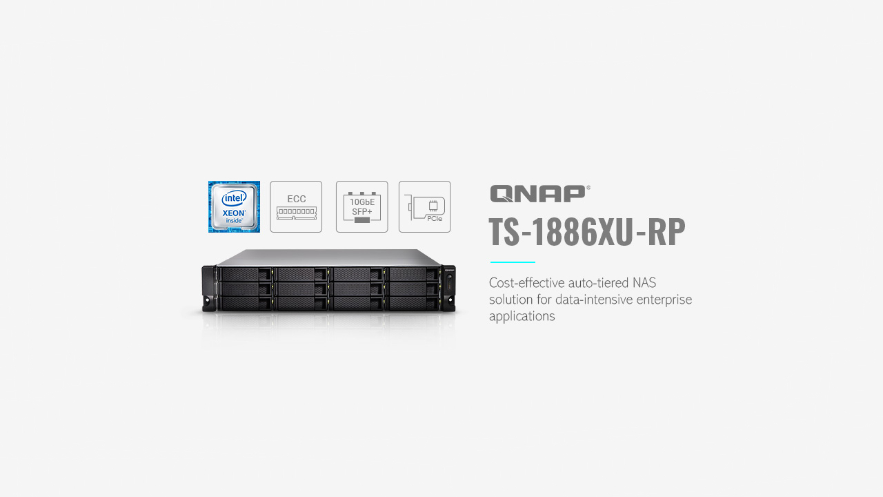 QNAP a lansat soluția NAS TS-1886XU-RP pentru aplicații enterprise