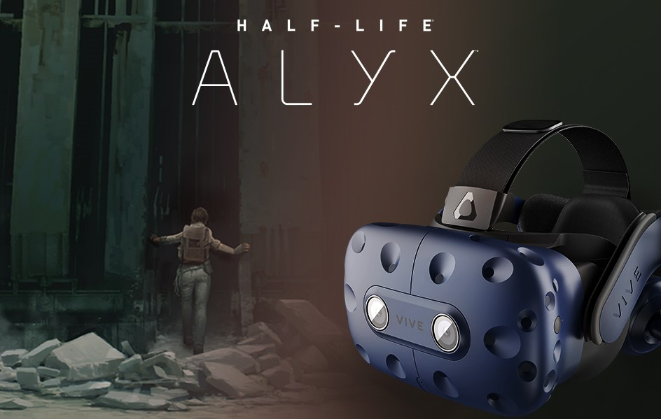 HTC Vive Pro Full Kit vine la pachet cu Half Life: Alyx