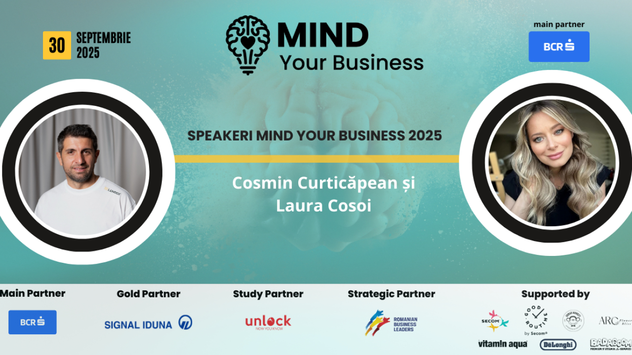 Cosmin Curticăpean și Laura Cosoi vin la Mind your Business