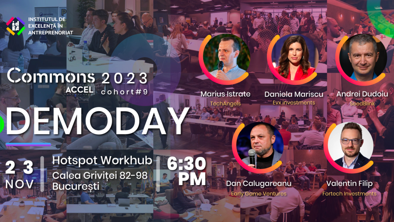 DemoDay #9 Commons Accel: 12 startup-uri în fața investitorilor