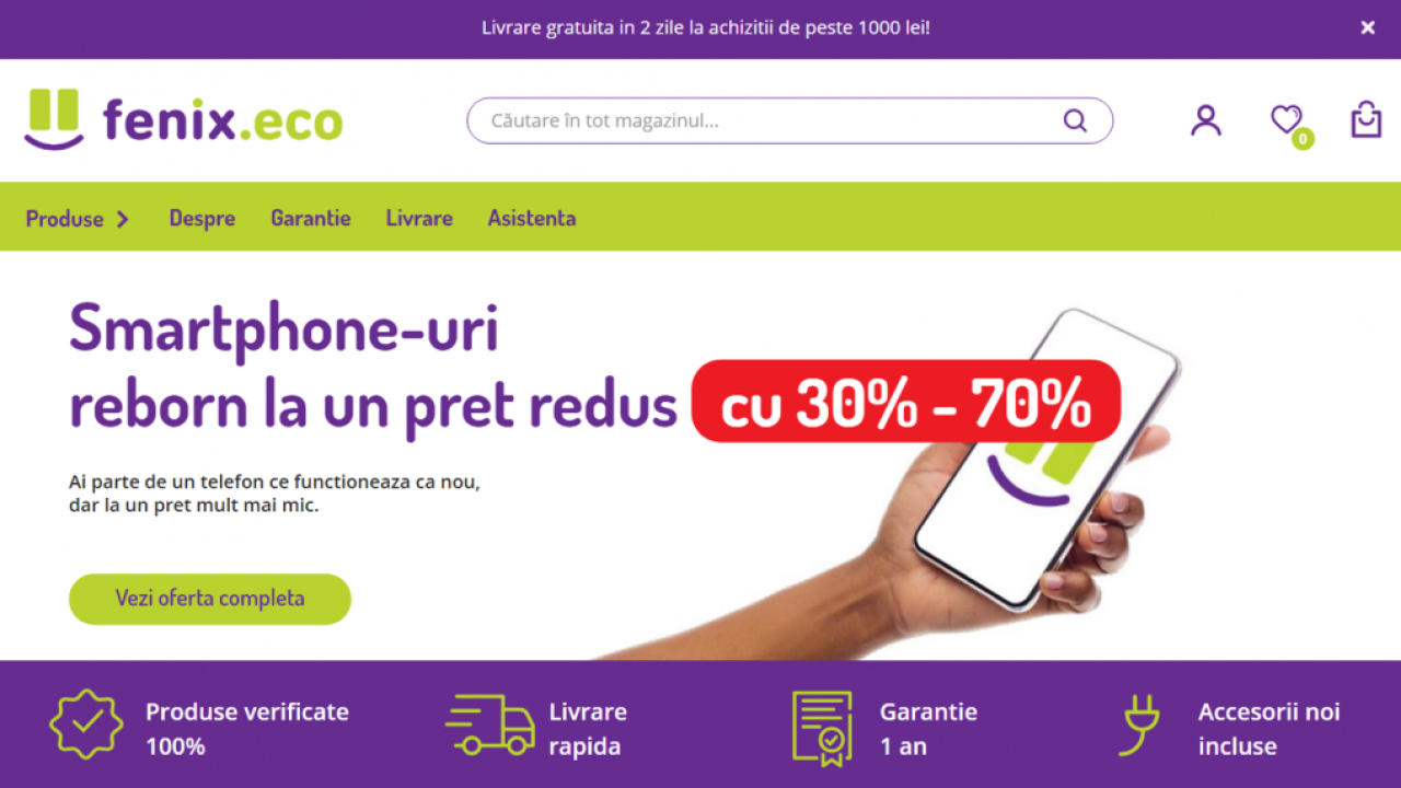Fenix.eco, startupul românesc similar Flip.ro, vinde telefoane SH recondiționate