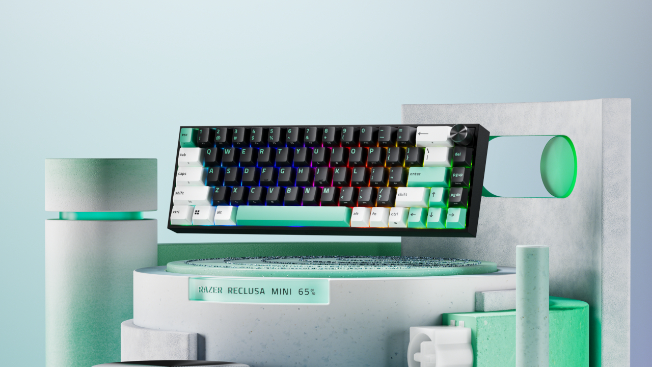 Razer lansează Reclusa Mini 65%, tastatură cu switch-uri magnetice