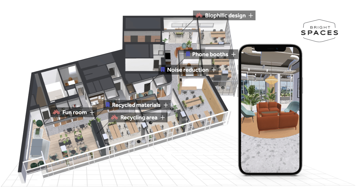 Bright Spaces, upgrade al soluției Custom 3D Space Planning pentru spații office