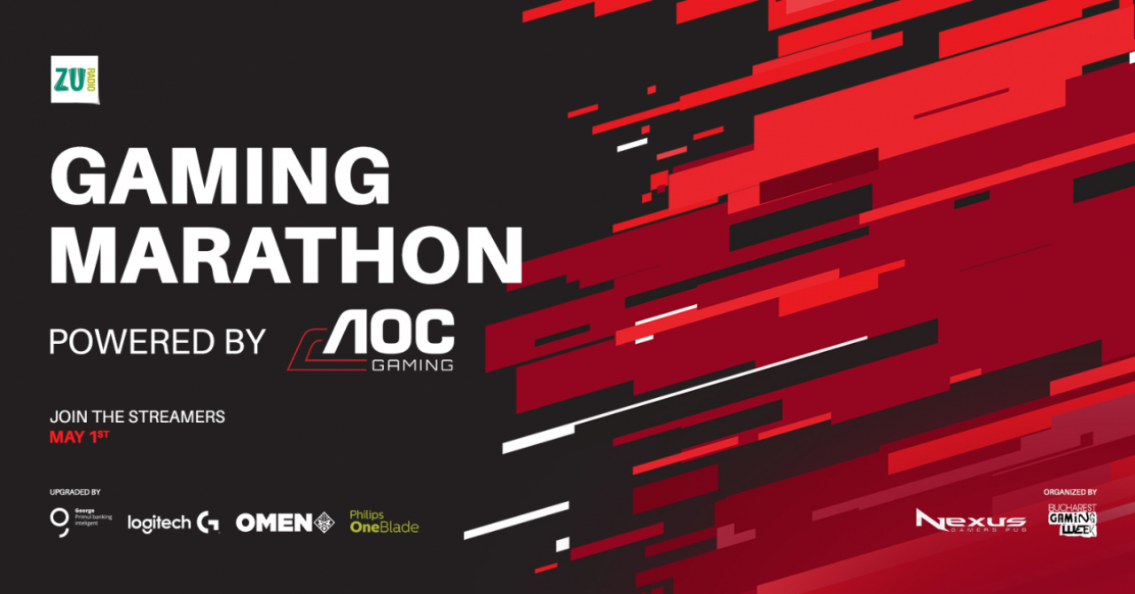 Gaming Marathon de 1 mai: 20 de streameri, 200.000 de participanți așteptați