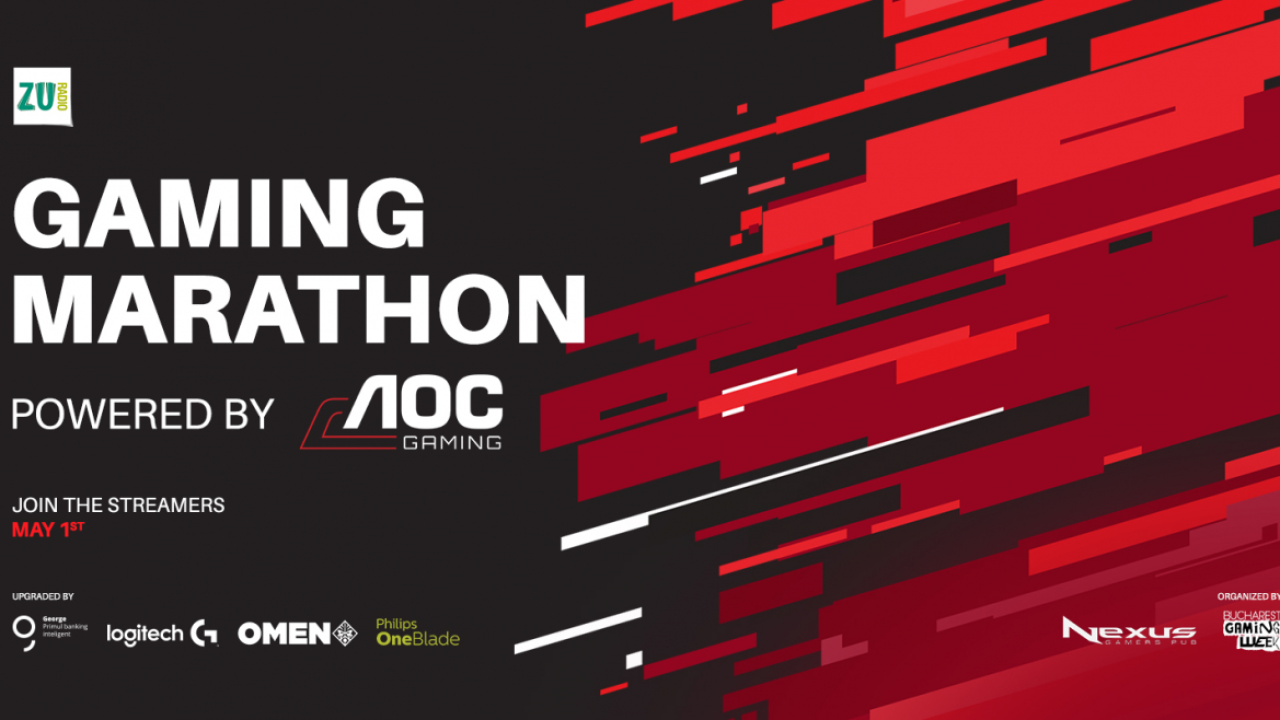 Gaming Marathon de 1 mai: 20 de streameri, 200.000 de participanți așteptați