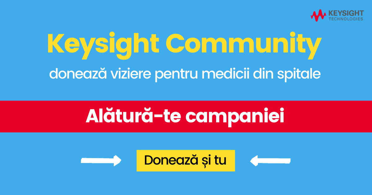 Keysight România donează 5000 de viziere medicilor din spitale