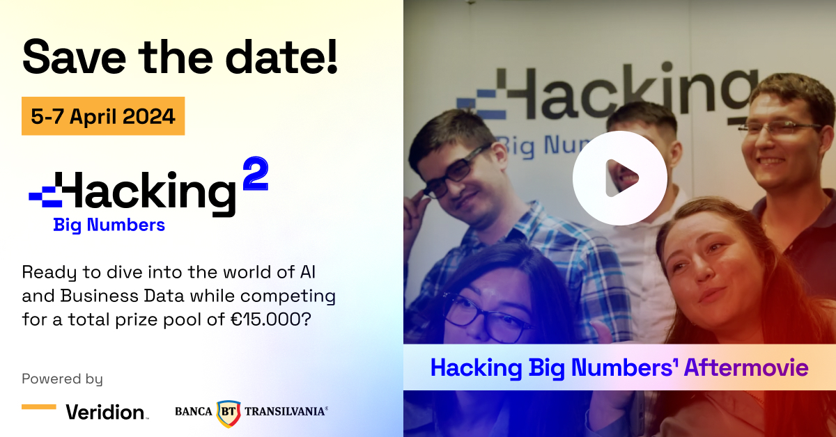 Hacking Big Numbers, ediția 2: premii de 15.000€ la competiția organizată de Veridion